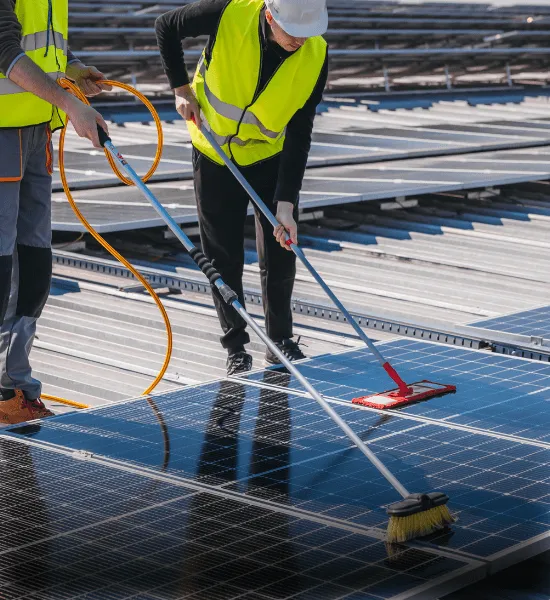 Trusted window cleaners Reading providing solar panel cleaning services to improve efficiency and maintain clean solar systems.